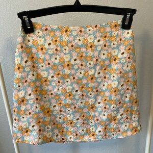 Floral Print Women's Mini Skirt